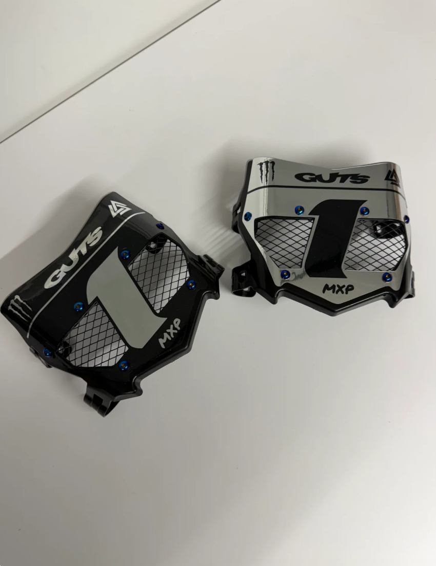 Real Titanium Motocutz Vented Plate